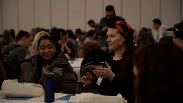 LEAD attendees at round table